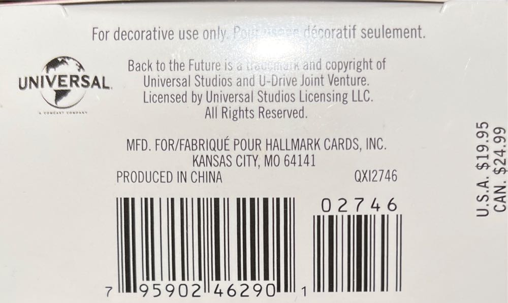 Flying Time Machine - Back to the Future (Movies) ornament collectible [Barcode 795902462901] - Main Image 4