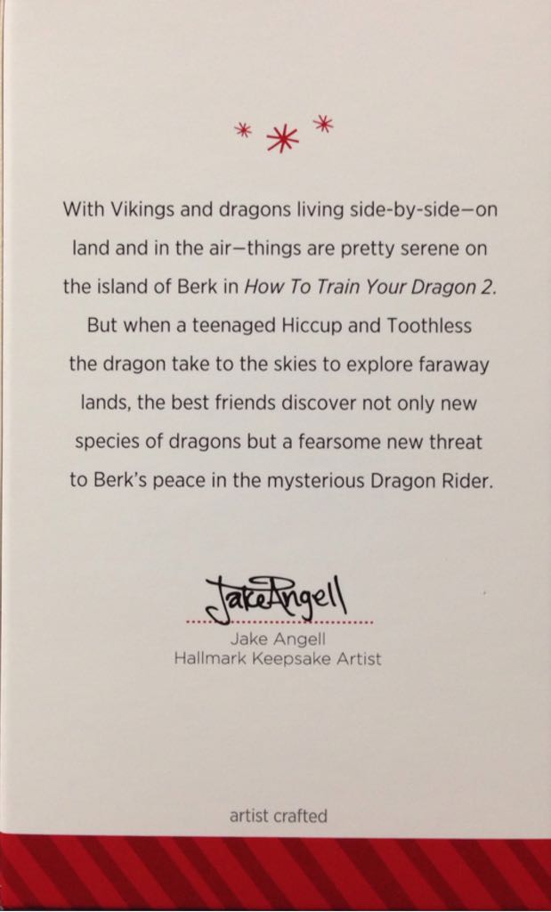 How To Train Your Dragon Hiccup and Toothless* - Dreamworks (How to Train Your Dragon 2) ornament collectible [Barcode 795902468484] - Main Image 2