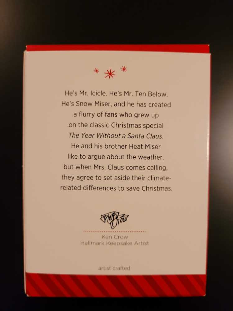 Snow Miser - The Year Without A Santa Claus (Television) ornament collectible [Barcode 795902468491] - Main Image 2