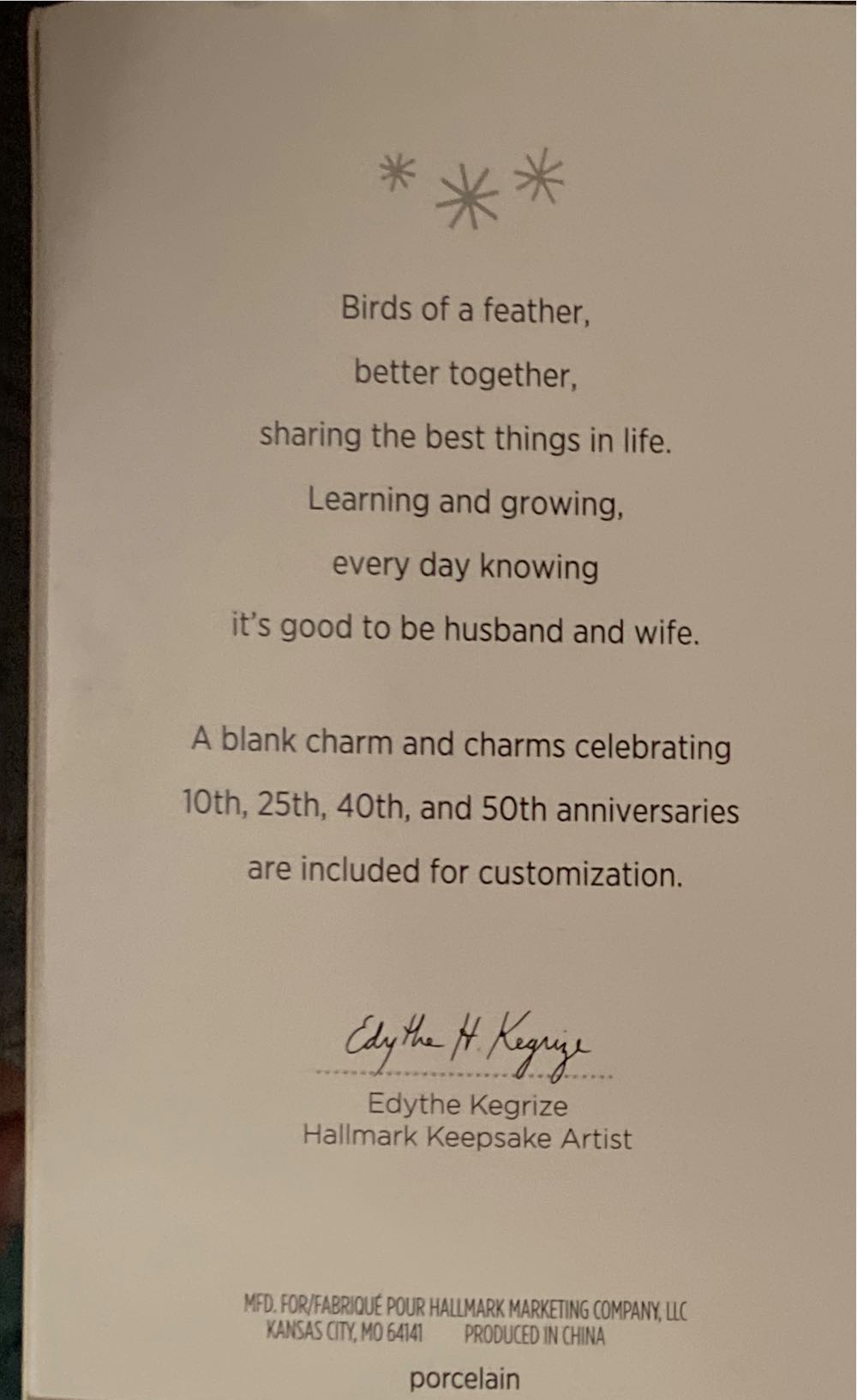 Anniversary 2015 - Family ornament collectible [Barcode 795902491307] - Main Image 2