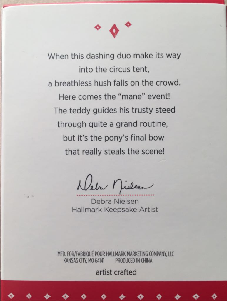 A Pony For Christmas #18 (2015) - A Pony For Christmas (Horse) ornament collectible [Barcode 795902491338] - Main Image 2