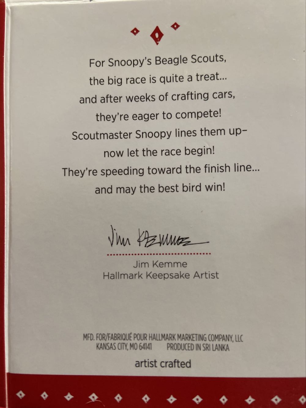 BS2015 The Race Is On! - Snoopy & The Beagle Scouts (Peanuts - The Peanuts Gang) ornament collectible [Barcode 795902491697] - Main Image 3