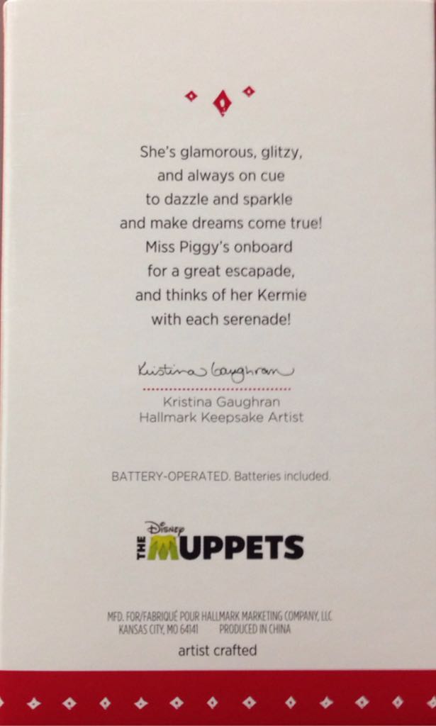 Muppets: “It Is Moi, Miss Piggy!” - Movies And Television (Muppets) ornament collectible [Barcode 795902492793] - Main Image 2