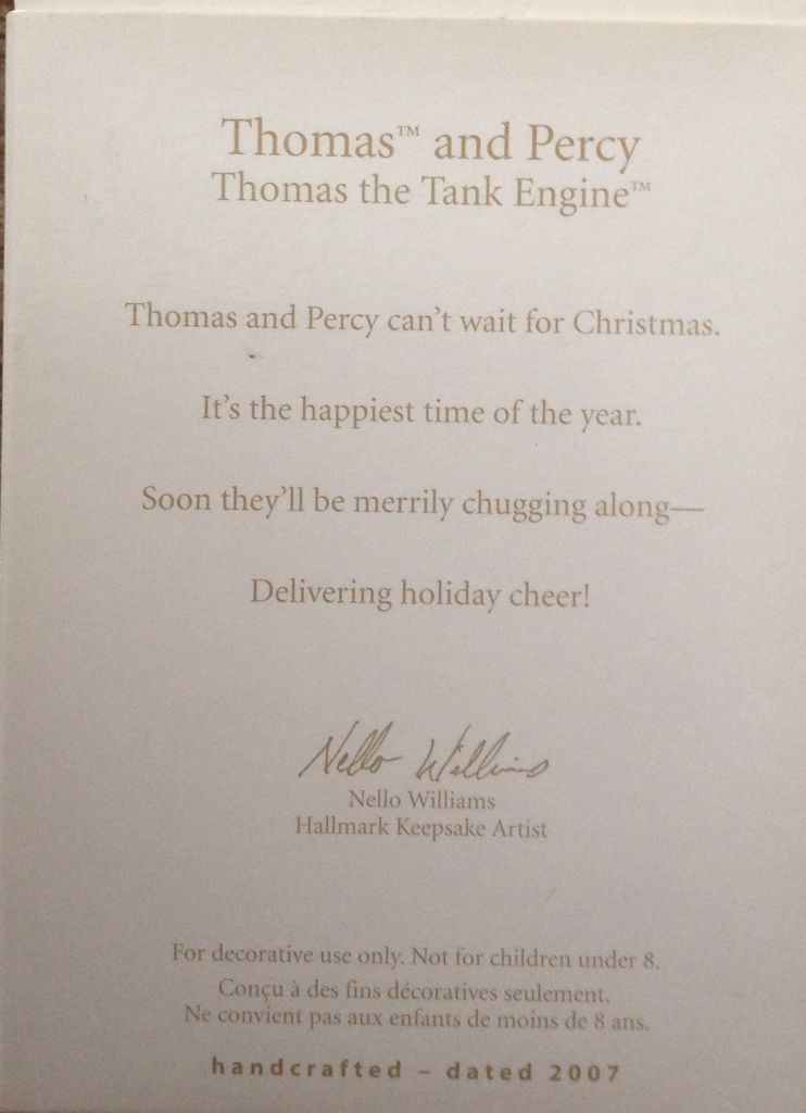 Thomas And Percy - Thomas and Friends (Kids) ornament collectible [Barcode 795902982478] - Main Image 2