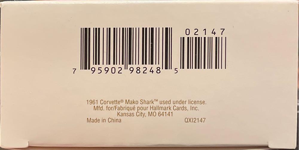Classic American Cars 1961 Chevrolet Corvette Mako Shark I - Classic American Cars (Corvette) ornament collectible [Barcode 795902982485] - Main Image 3