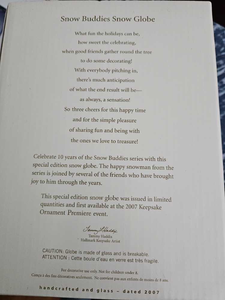 Snow Buddies Snow Globe  - Snow Buddies (Snow Buddies) ornament collectible [Barcode 795902990459] - Main Image 3