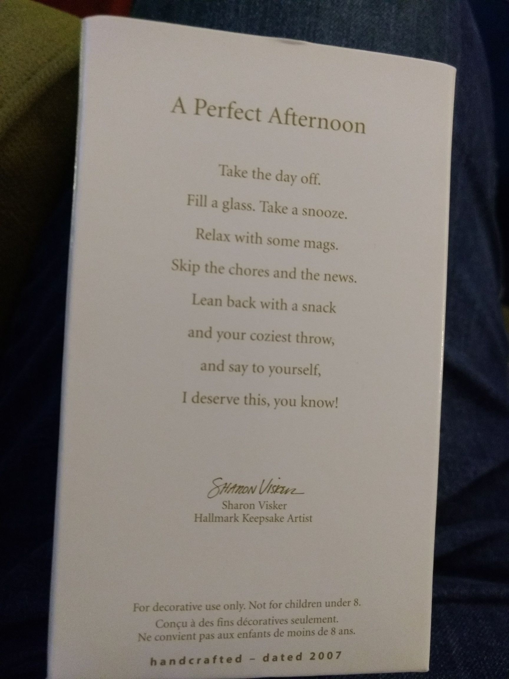 A Perfect Afternoon - Barbie Ornament ornament collectible [Barcode 795902991050] - Main Image 2