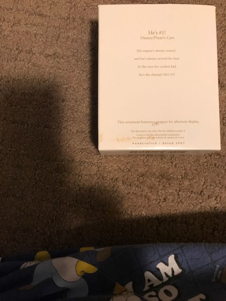 He’s #1! - Disney • Pixar Cars (Disney • Pixar) ornament collectible [Barcode 795902991135] - Main Image 2
