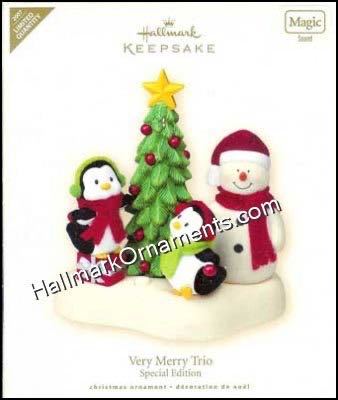 2007 Very Merry Trio - Musical Snowmen (Musical Snowmen) ornament collectible [Barcode 795902995393] - Main Image 4
