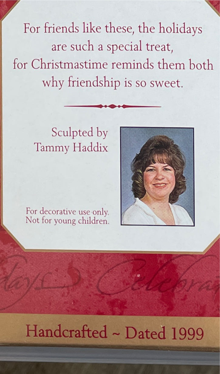 Sweet Friendship - Bears (Bear) ornament collectible [Barcode 015012493818] - Main Image 3