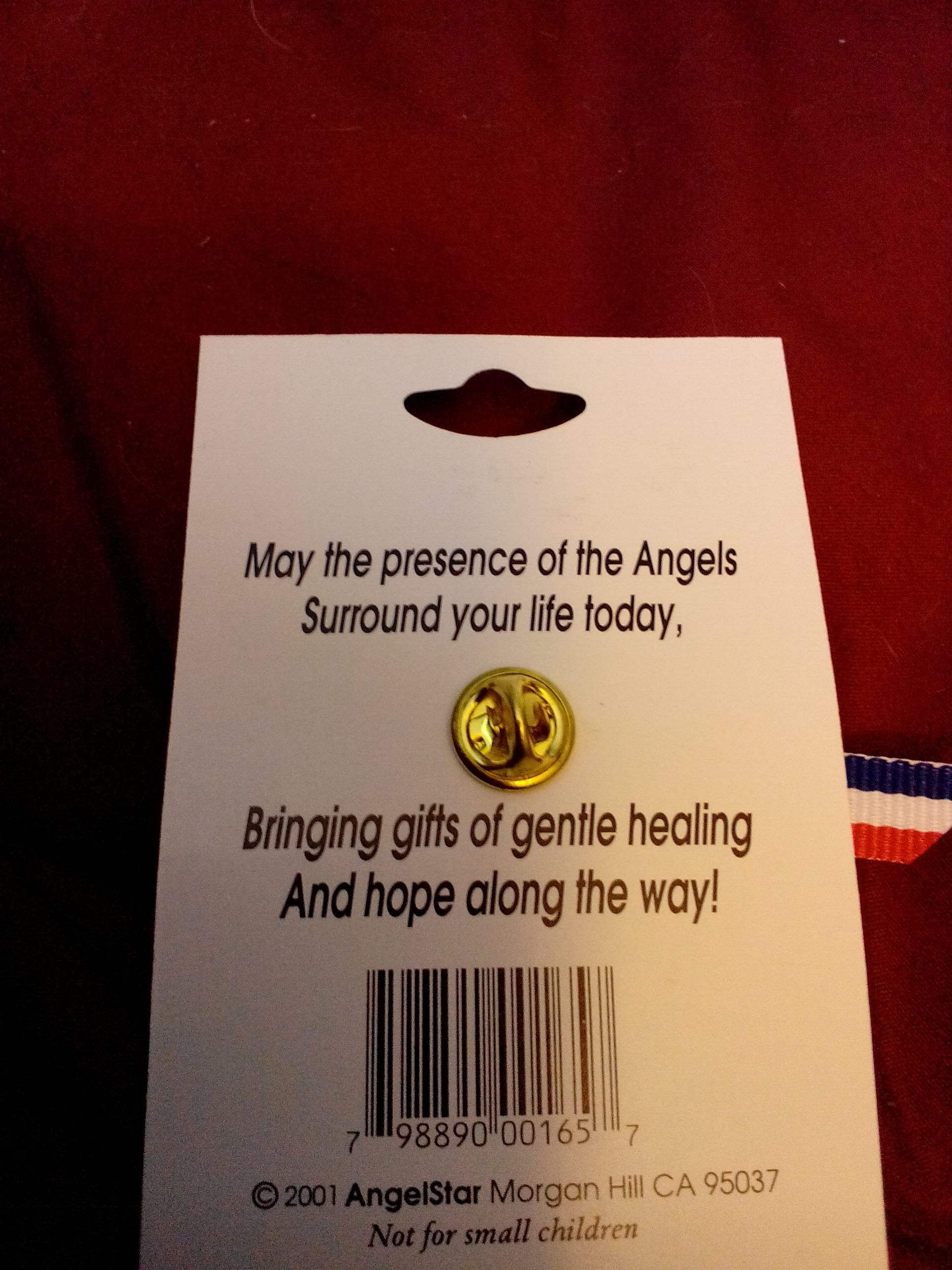 Angel Star Lapel Pin  (Yve’s Jewelry Pin) ornament collectible [Barcode 798890001657] - Main Image 2