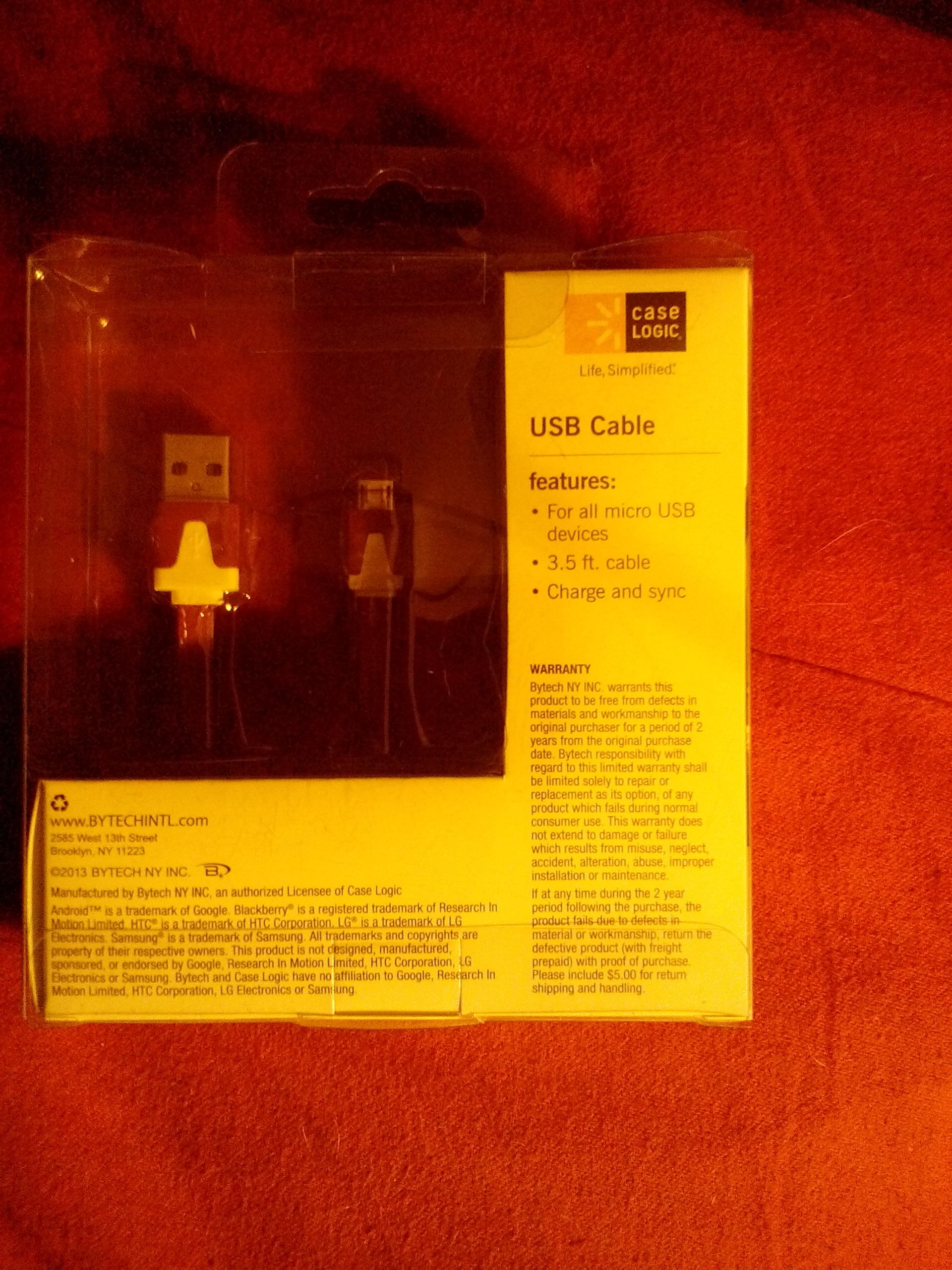 Micro USB Cable  (Electronics) ornament collectible [Barcode 805112006137] - Main Image 2