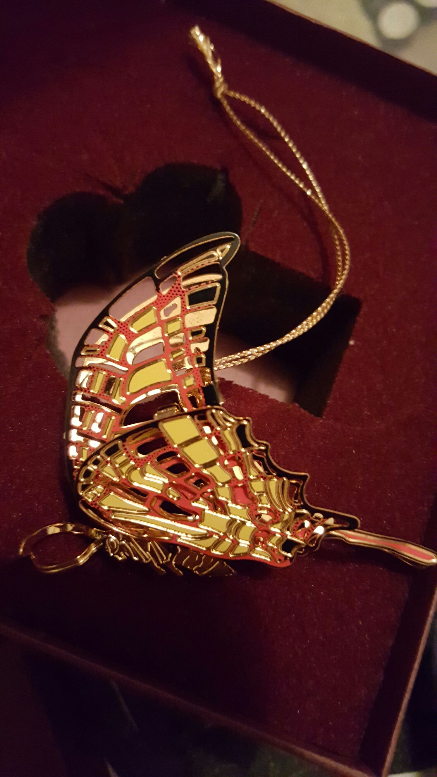 Red Butterfly  (Insects) ornament collectible [Barcode 829846091443] - Main Image 1
