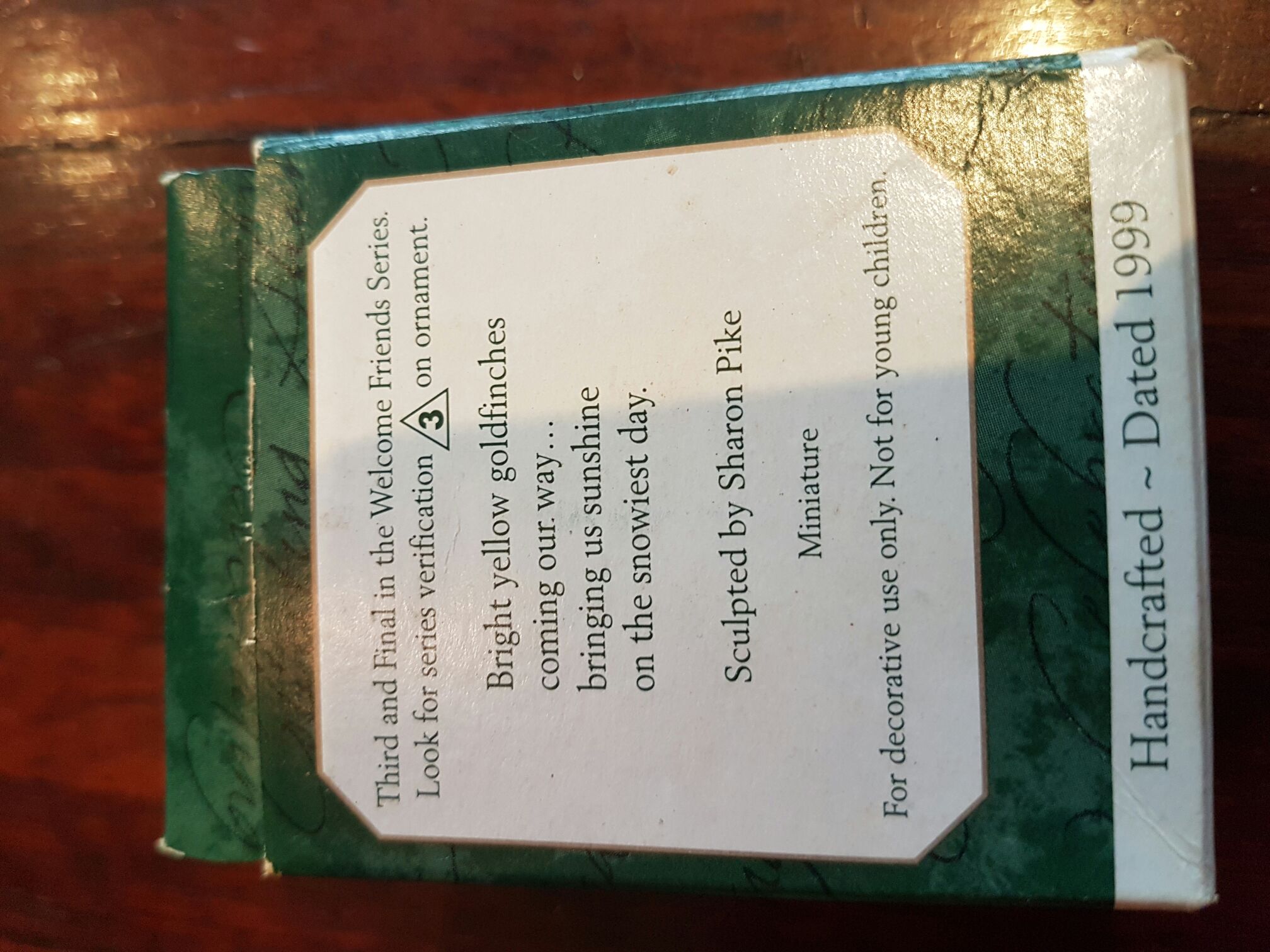 Welcome Friends #3 - Welcome Friends (Birds) ornament collectible [Barcode 015012494013] - Main Image 2