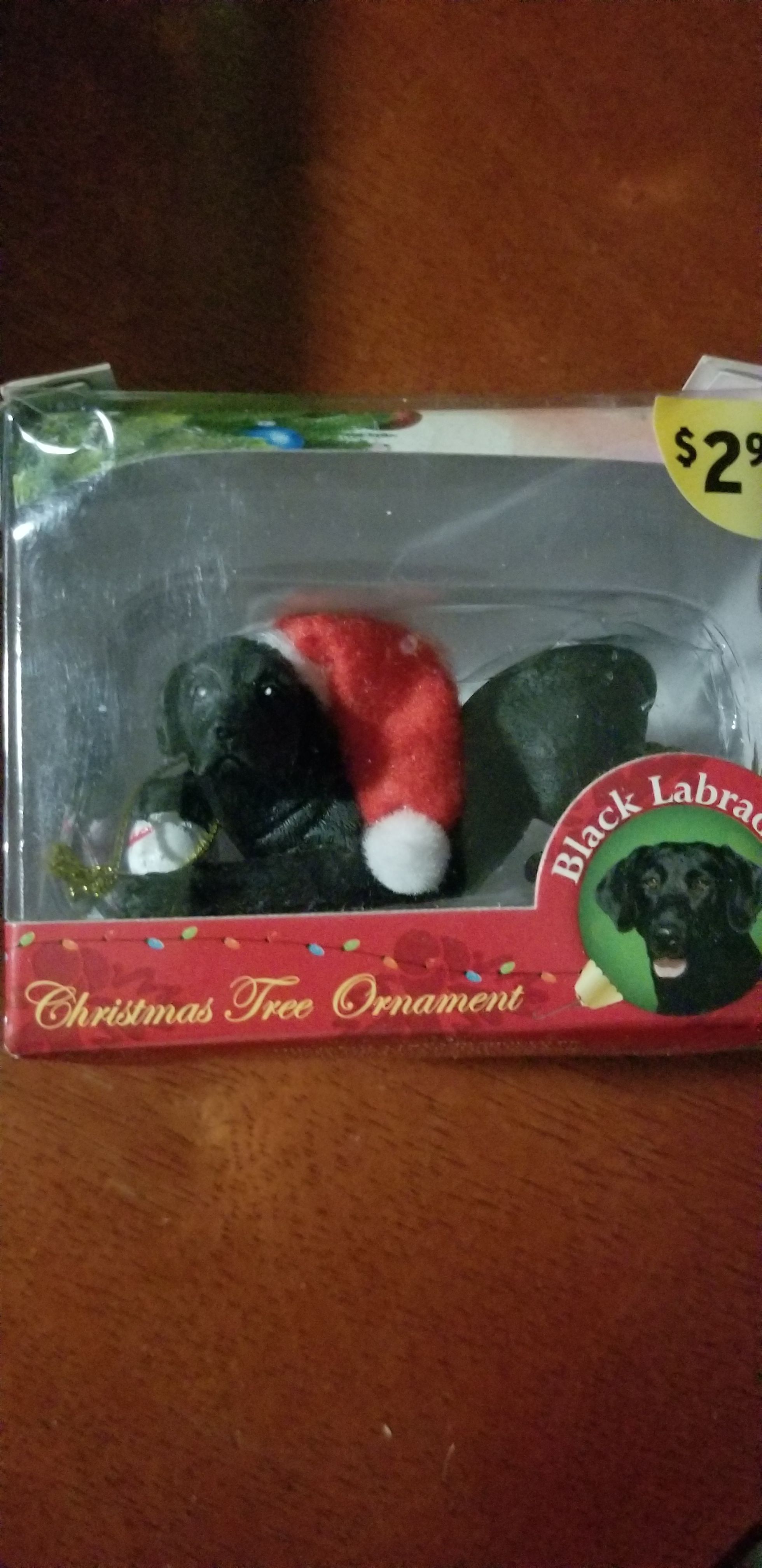 Black Labrador  ornament collectible [Barcode 838623173517] - Main Image 1