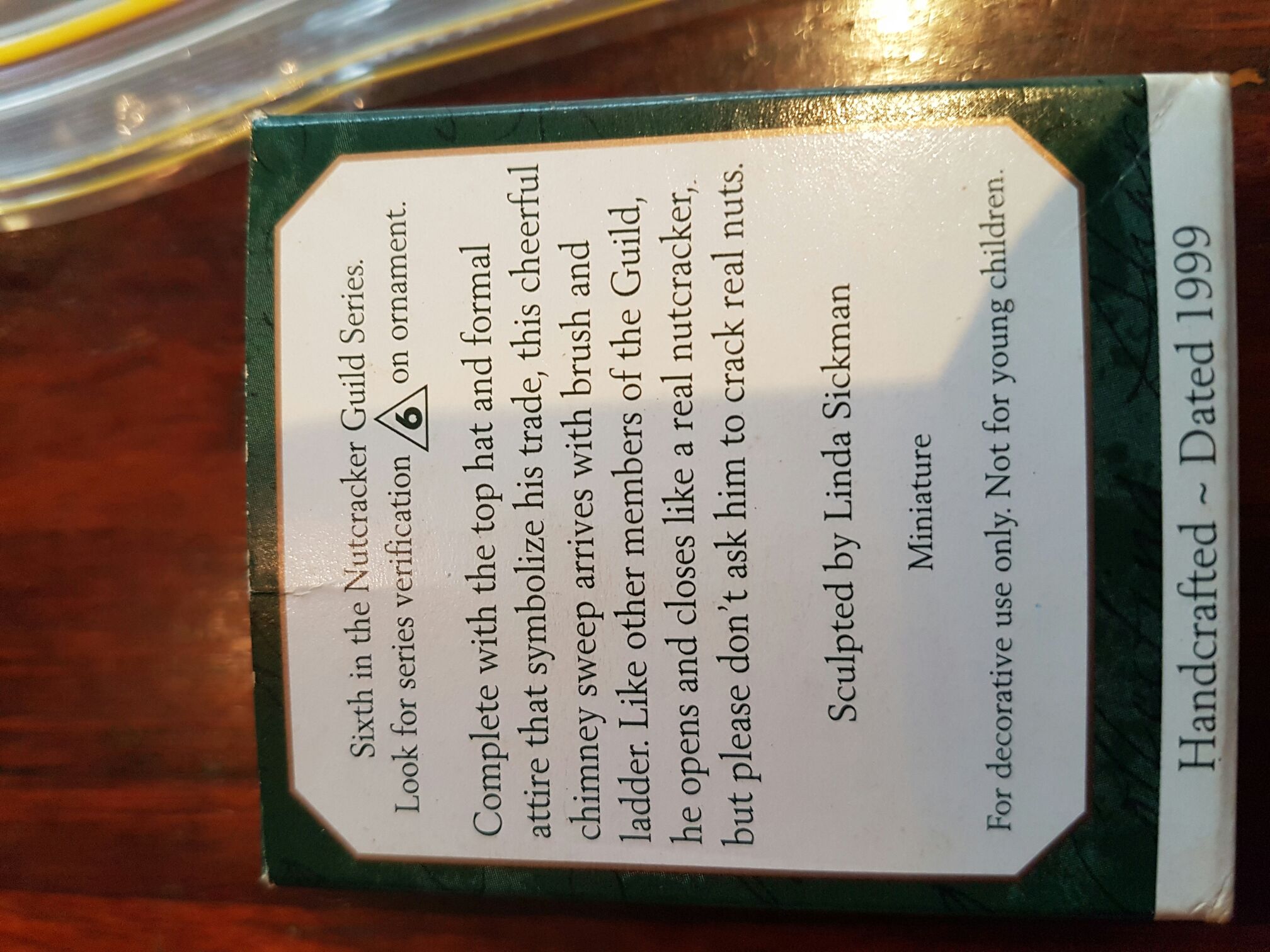 Nutcracker Guid  ornament collectible [Barcode 015012494051] - Main Image 2