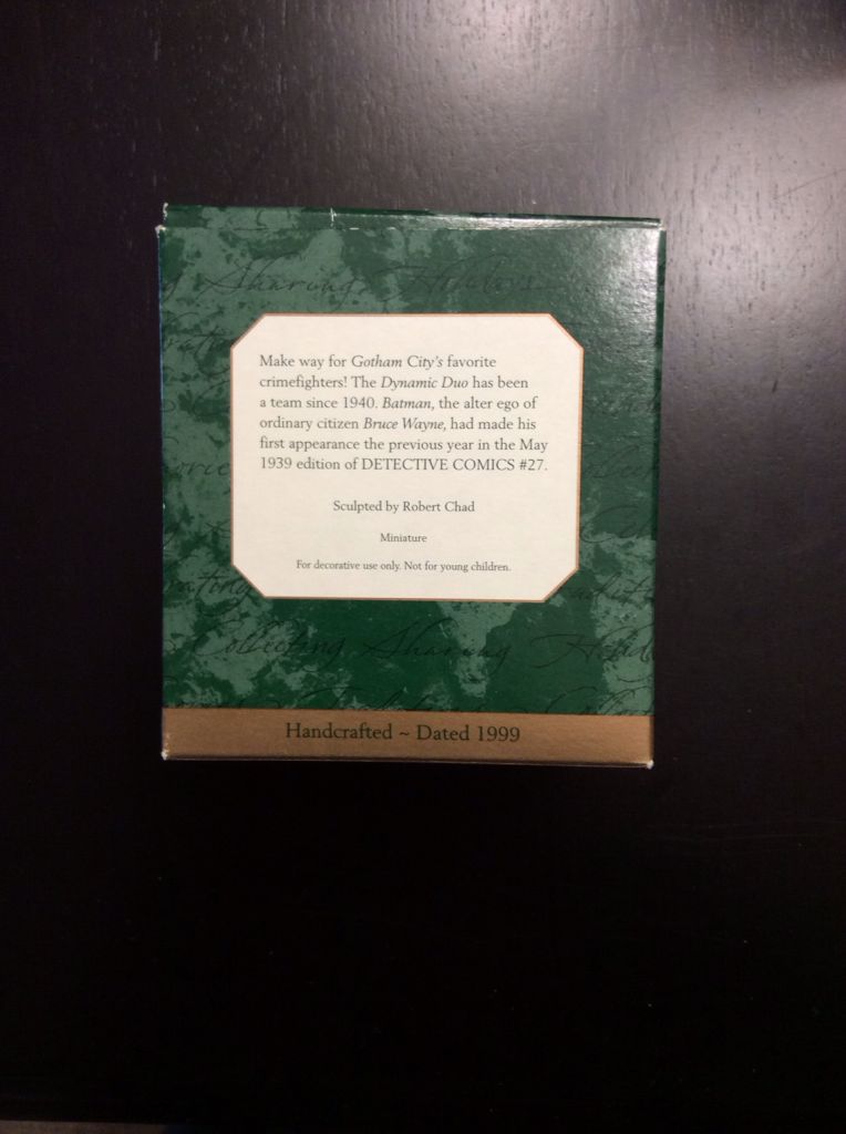 Batman: Classic Batman And Robin 1999 Ornament - Batman Classic TV Series (Batman & Robin) ornament collectible [Barcode 015012494136] - Main Image 2