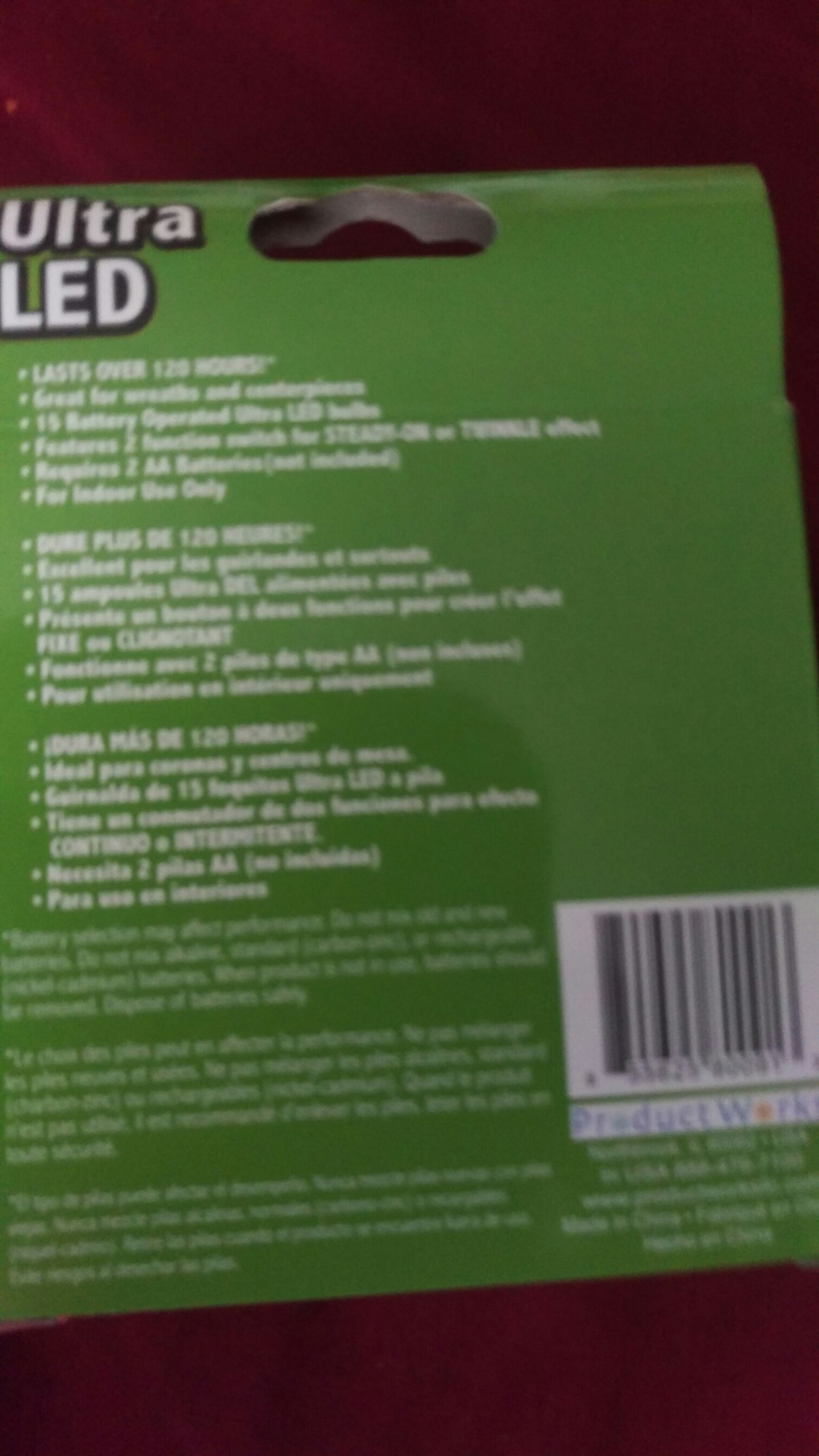 Ultra LED Lights  (Christmas Lights) ornament collectible [Barcode 855625800913] - Main Image 2