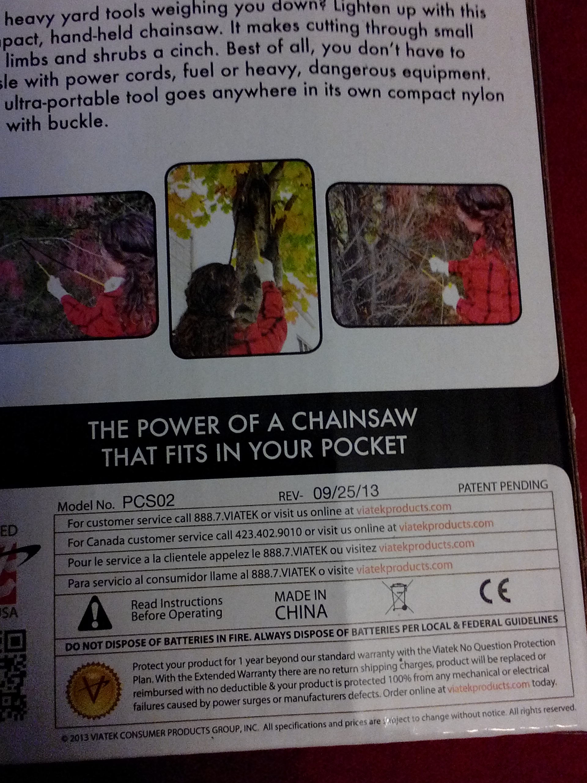 Portable Chainsaw  (Camping) ornament collectible [Barcode 857000004862] - Main Image 2