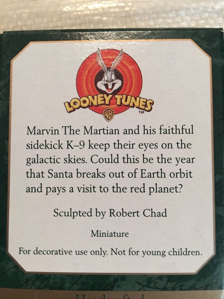 Miniature Looney Tunes Marvin The Martian - Looney Tunes (Looney Tunes) ornament collectible [Barcode 015012494143] - Main Image 2