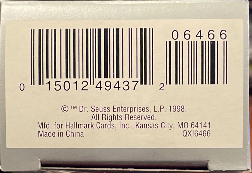 The Grinch - The Grinch (Hallmark Keepsake) ornament collectible [Barcode 015012494372] - Main Image 3