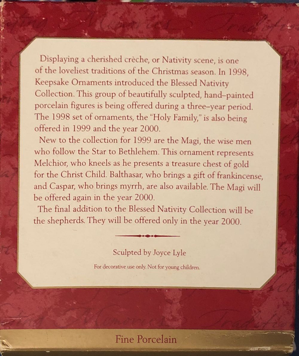 Melchior - The Magi - Blessed Nativity Collection (Nativity) ornament collectible [Barcode 015012494617] - Main Image 3