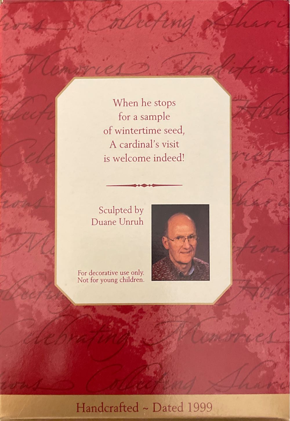 Wintertime Treat - Nature (Bird, Bird Feeder) ornament collectible [Barcode 015012502053] - Main Image 3