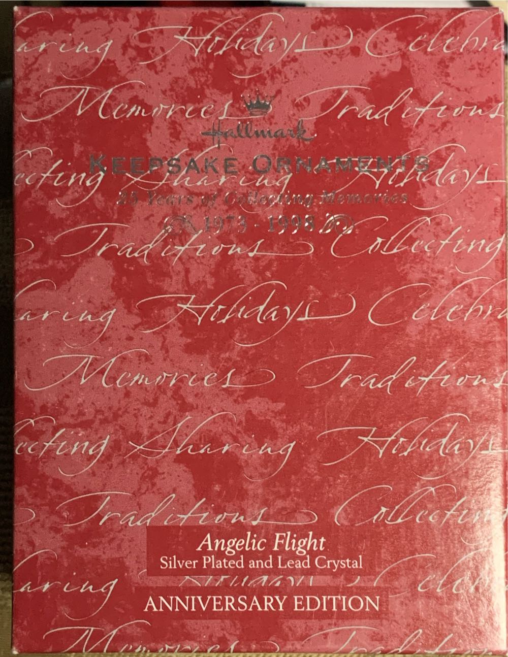 Angelic Flight - Silverplated Limited Edition Angel  - 25th Anniversary (Keepsake Ornament) ornament collectible [Barcode 015012510386] - Main Image 3