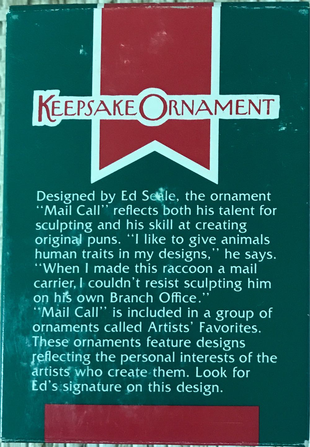 Mail Call - Artists’ Favorites (Animals, Racoon, Mail) ornament collectible - Main Image 4