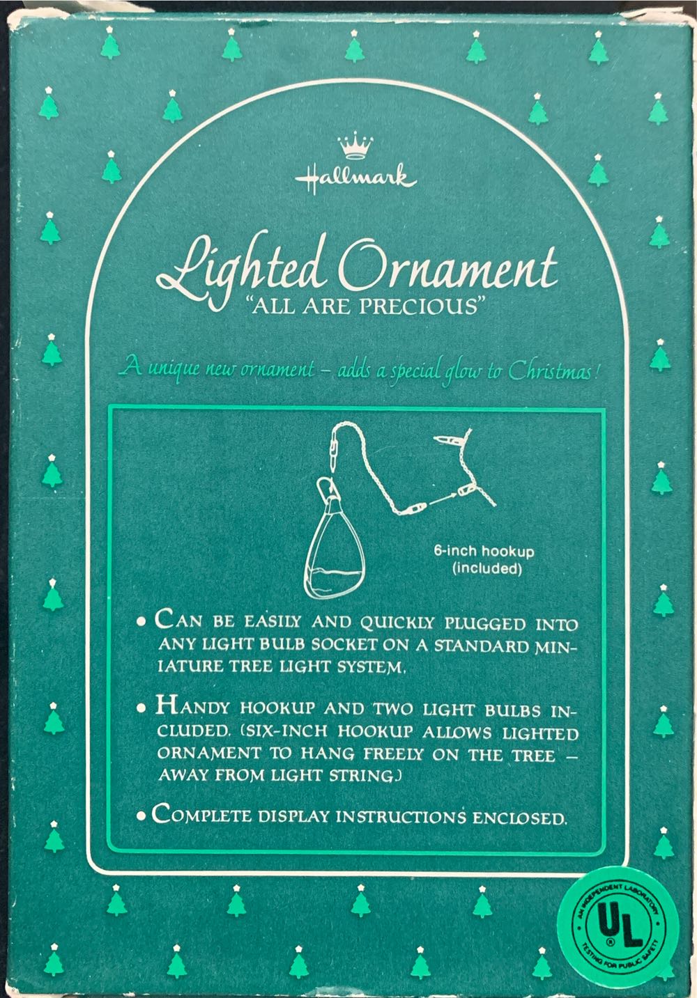 All Are Precious Lighted Ornament  ornament collectible - Main Image 2