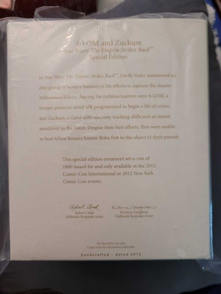 4-LOM & Zuckuss [SDCC/NYCC] - Keepsake (Star Wars) ornament collectible - Main Image 3