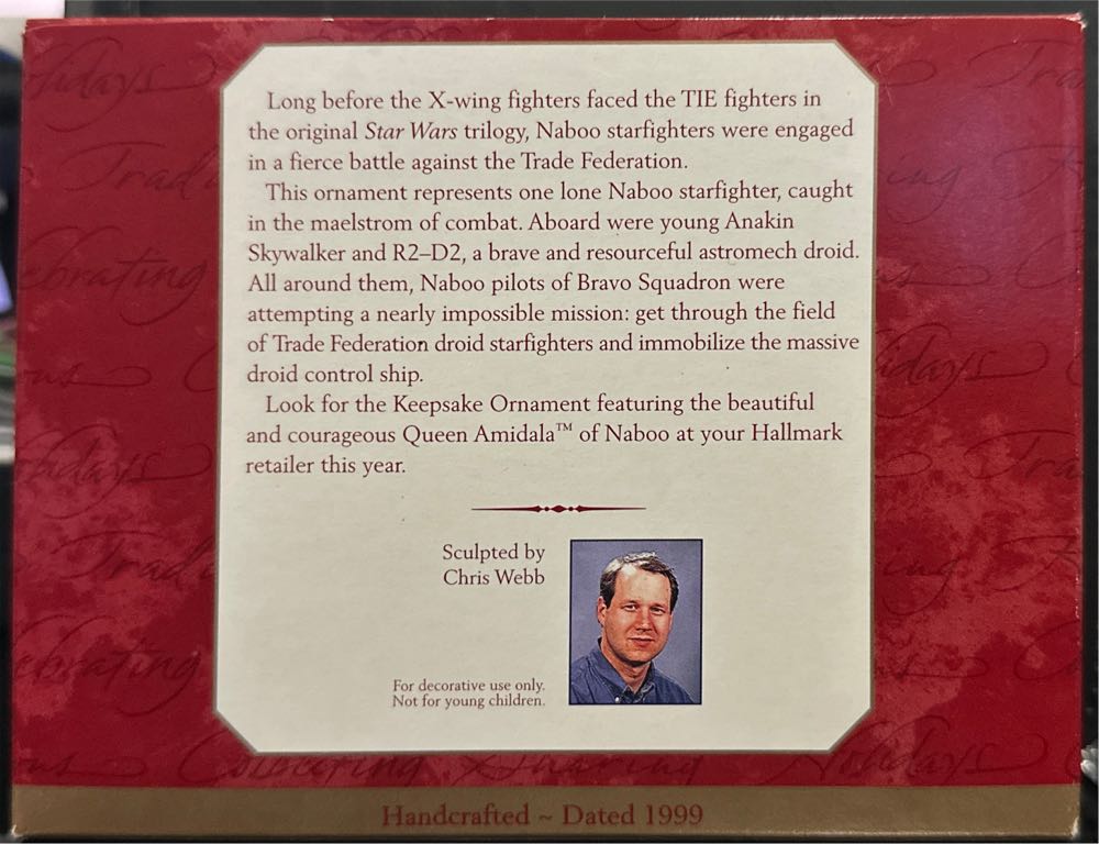 SW Episode 1 Naboo Starfighter - Star Wars: Episode 1 (Star Wars) ornament collectible [Barcode 015012521634] - Main Image 3