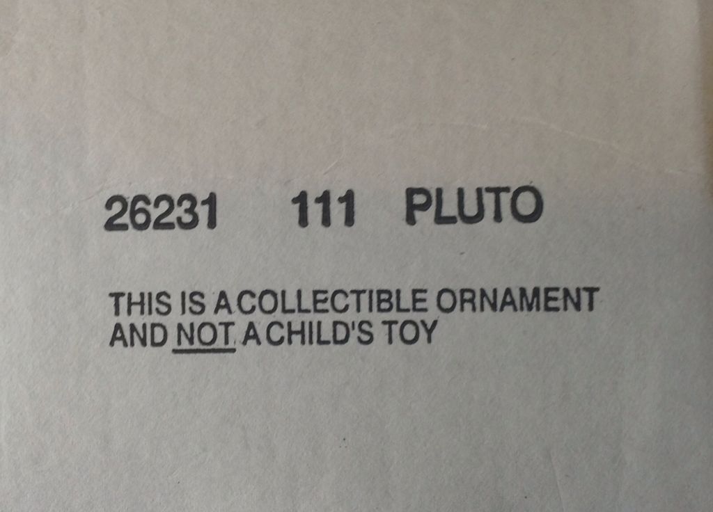 Pluto - Disney Pluto (Grolier) ornament collectible - Main Image 2
