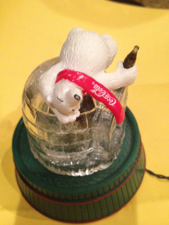 Coca-Cola Polar Bear On Revolving Igloo  (Coca-Cola Polar Bear Club) ornament collectible - Main Image 1