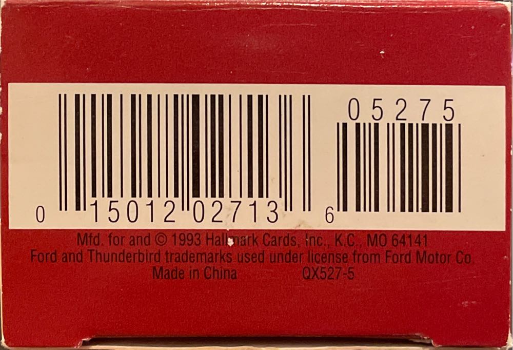 1956 Ford Thunderbird -Classic American Car #3 - Classic American Cars (Collector’s Series) ornament collectible [Barcode 015012027136] - Main Image 3