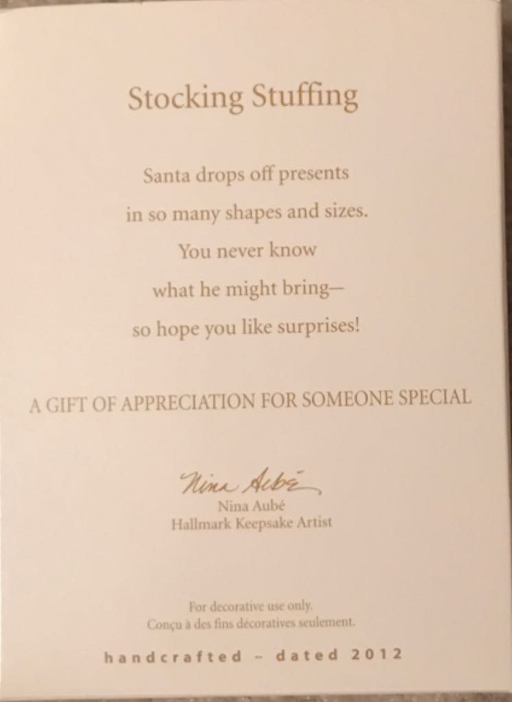 Stocking Stuffing - VIP Gift (Santa, Dog) ornament collectible - Main Image 2