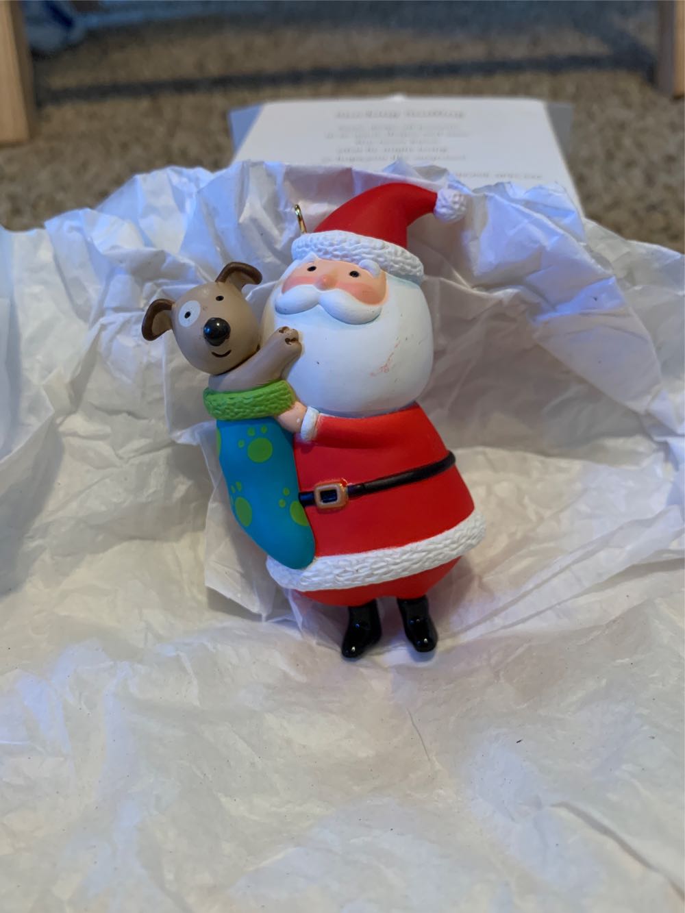 Stocking Stuffing - VIP Gift (Santa, Dog) ornament collectible - Main Image 3