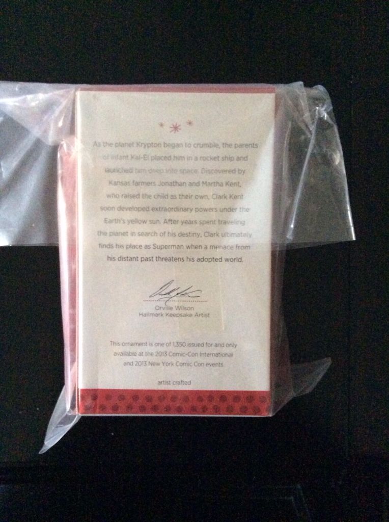 Man Of Steel  SDCC  - Superman (DC Superheroes) ornament collectible - Main Image 2