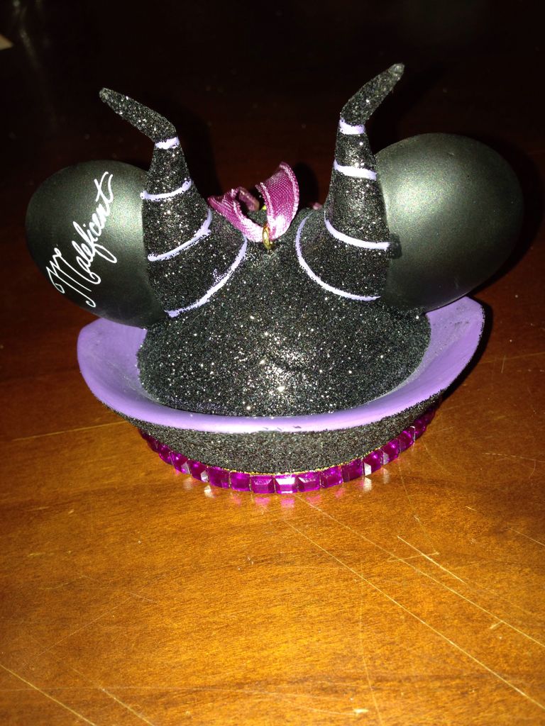 Malificent Ear Hat Ornament Disney - Disney Ear Hat ornament collectible - Main Image 2