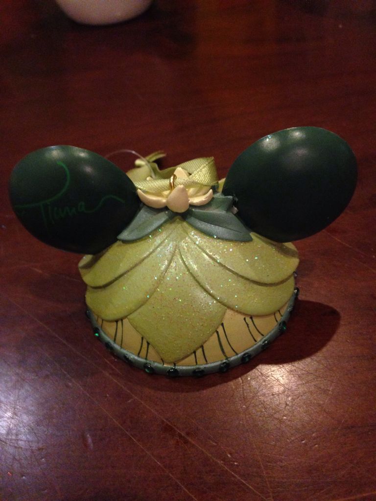 Tiana Ear Hat Ornament Disney - Disney Ear Hat ornament collectible - Main Image 2