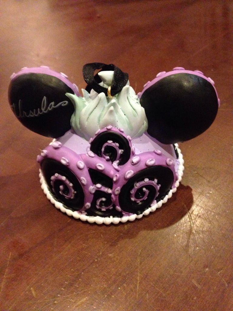 Ursula Ear Hat Ornament Disney - Disney Ear Hat ornament collectible - Main Image 2