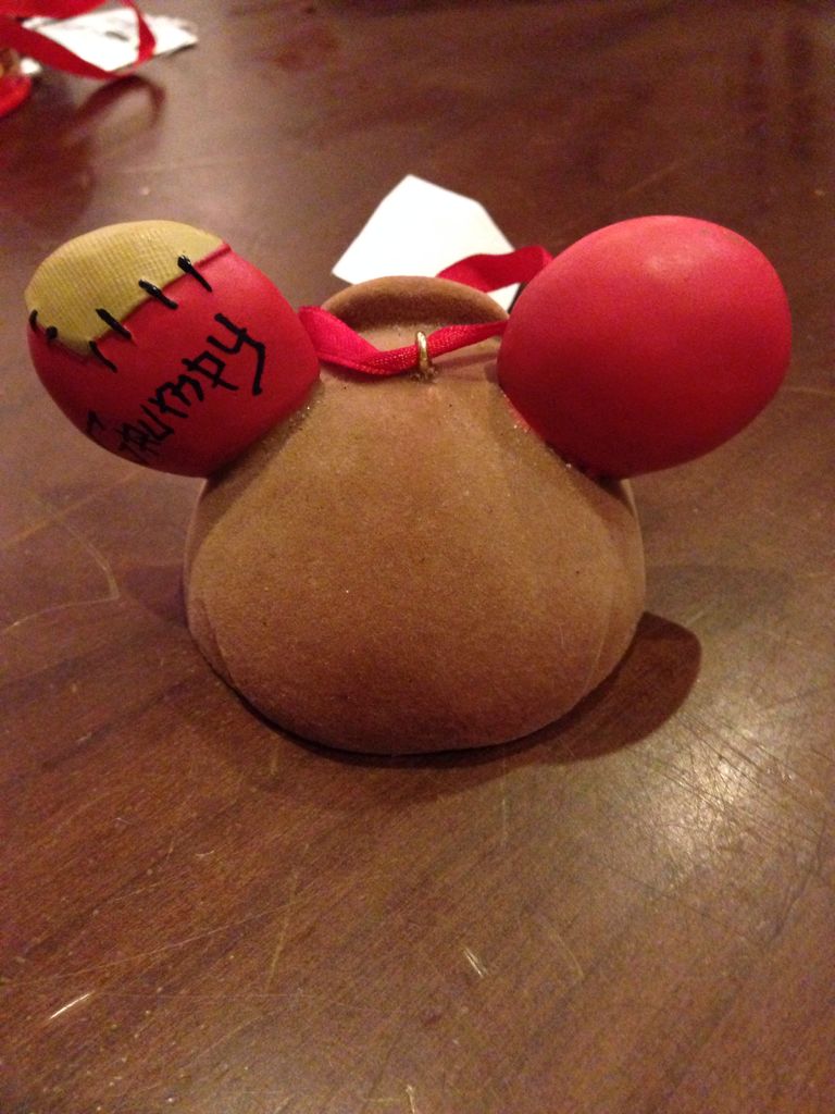 Grumpy Ear Hat Ornament Disney - Disney Ear Hat ornament collectible - Main Image 2