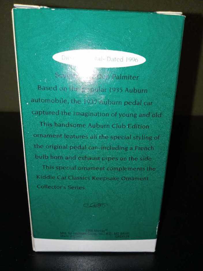 Kiddie Car Classics - 1937 Steelcraft Auburn By Murray - Kiddie Car Classics (Automobiles) ornament collectible - Main Image 4