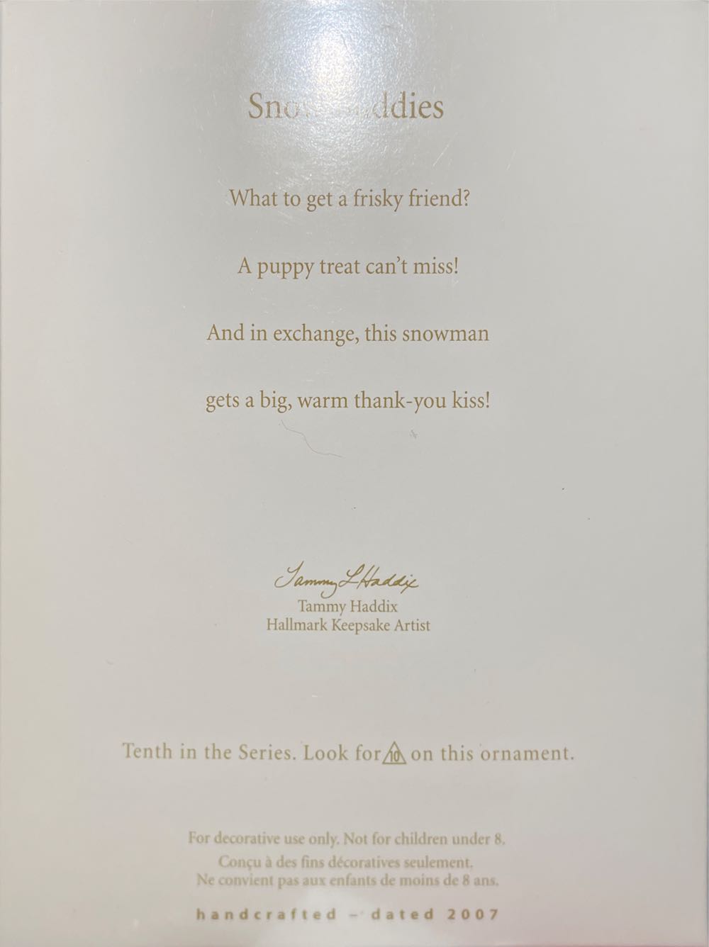 Snow Buddies #10 - Snow Buddies (Snowman) ornament collectible - Main Image 2