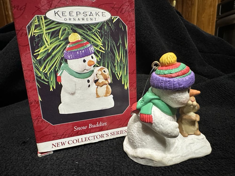 Snow Buddies - 1998 - #1 - With Bunny - Snow Buddies (Collector’s Series) ornament collectible - Main Image 3