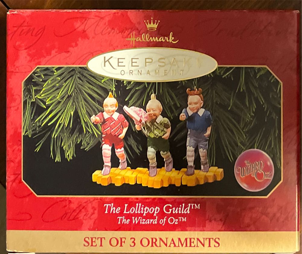 Oz: “The LOLLIPOP GUILD” (Set of 3) - The Wizard of Oz - Munchkinland (Hanging Ornament) ornament collectible [Barcode 015012528718] - Main Image 3