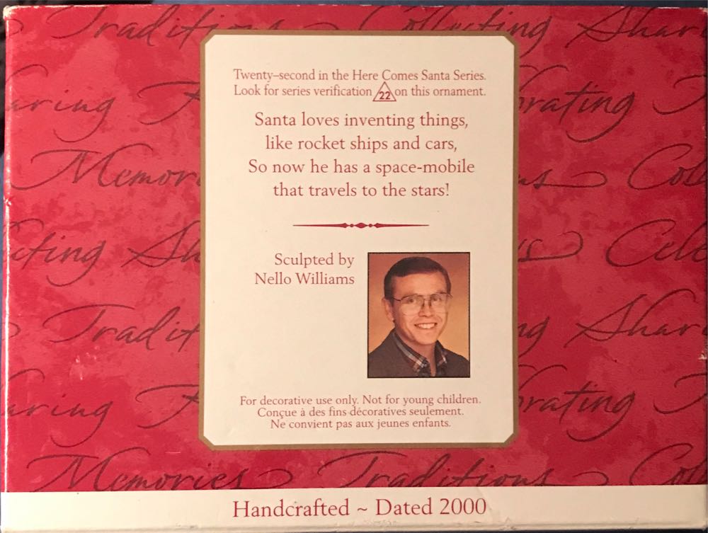 Here Comes Santa 22 - Sleigh X-2000 - Here Comes Santa (Santa) ornament collectible [Barcode 015012528725] - Main Image 3