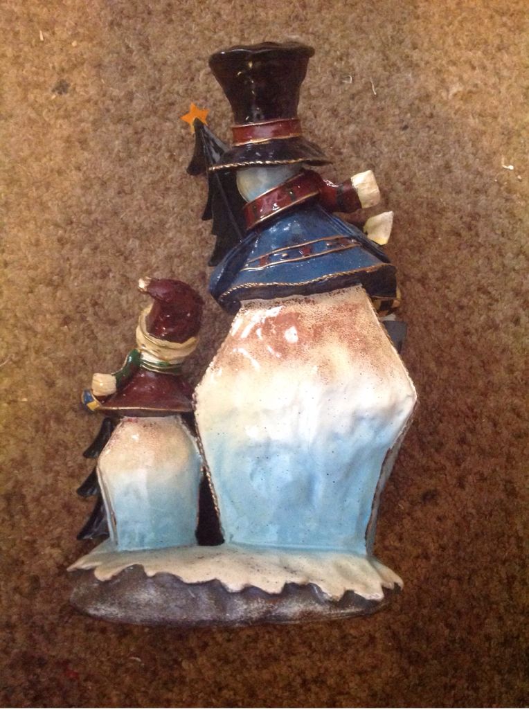 Snowman Welcome  ornament collectible - Main Image 2