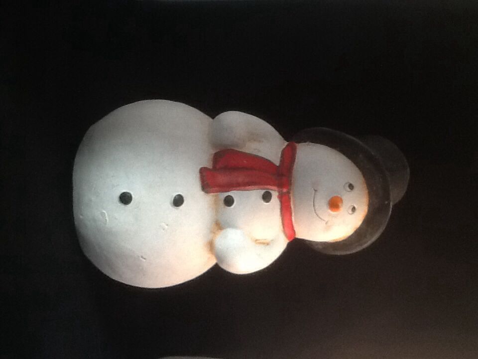 Sneeuwman Met Bezem - Met Hoge Hoed ornament collectible - Main Image 2