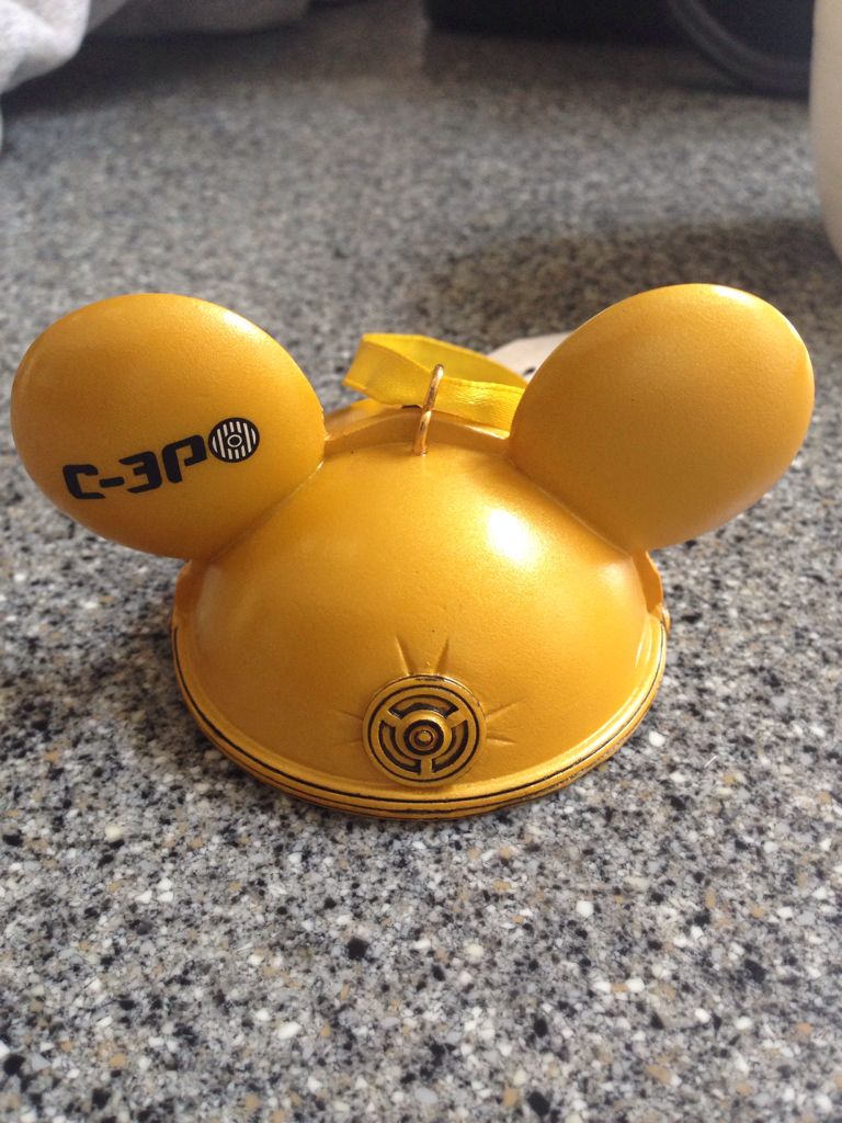 C-3PO Mickey Ears, Hat Ornament - Disney Parks Ornament Collection (Disney Parks: Mickey Ear Hat) ornament collectible - Main Image 2